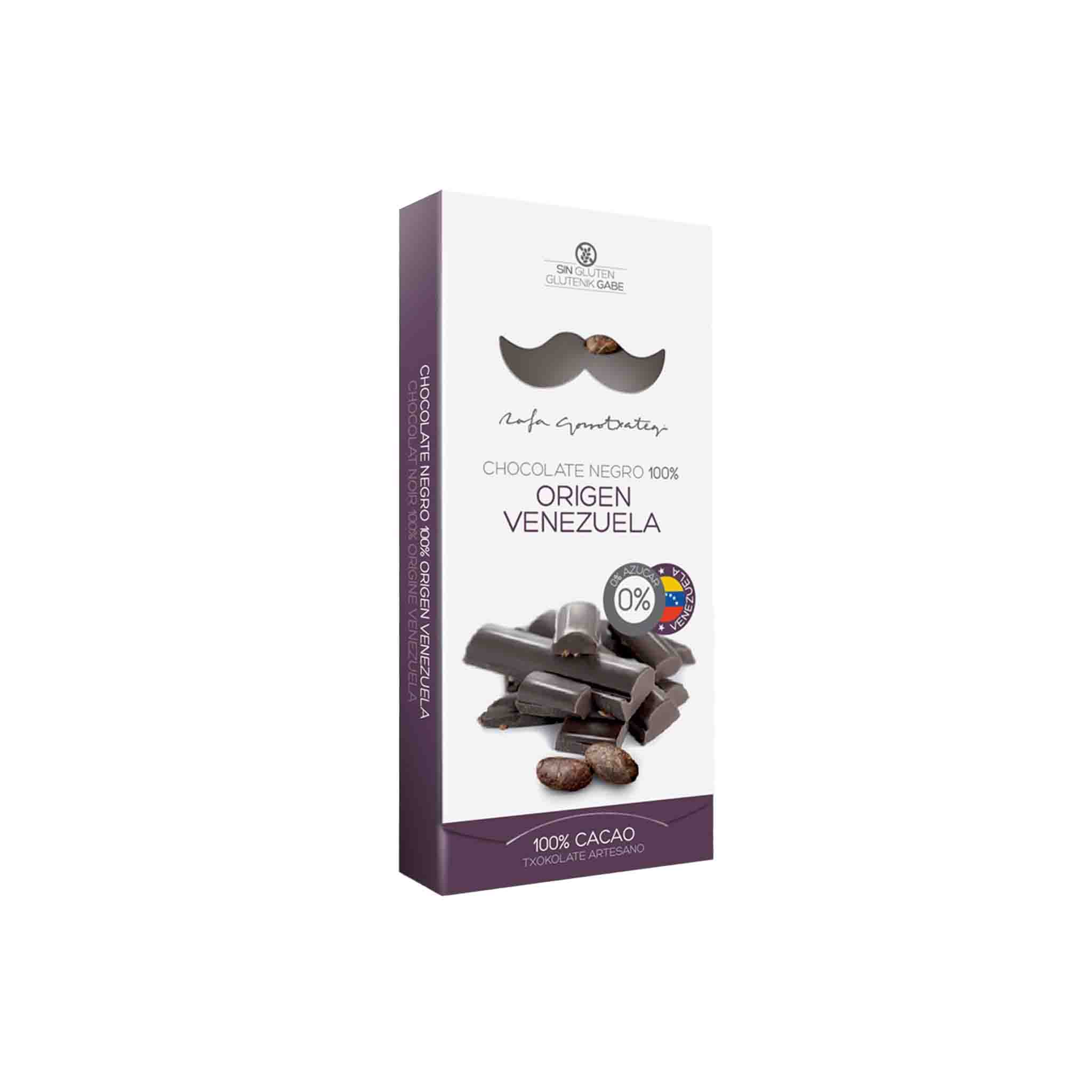 RAFA GORROTXATEGI VENEZUELA 100% DARK CHOCOLATE 100g – monsieur