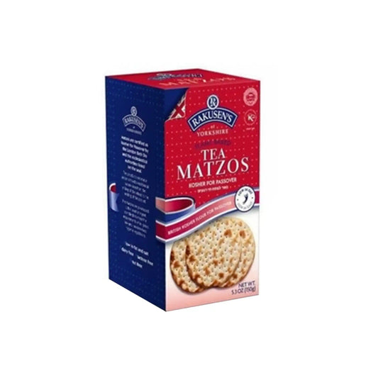 RAKUSEN'S OF YORKSHIRE KOSHER FOR PASSOVER TEA MATZOS CRACKERS 150g