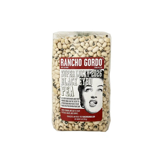 RANCHO GORDO SUPER LUCKY 2026 BLACK EYED PEAS 16oz