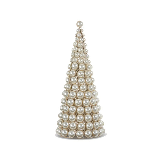 RAZ PEARL CONE TREE SMALL
