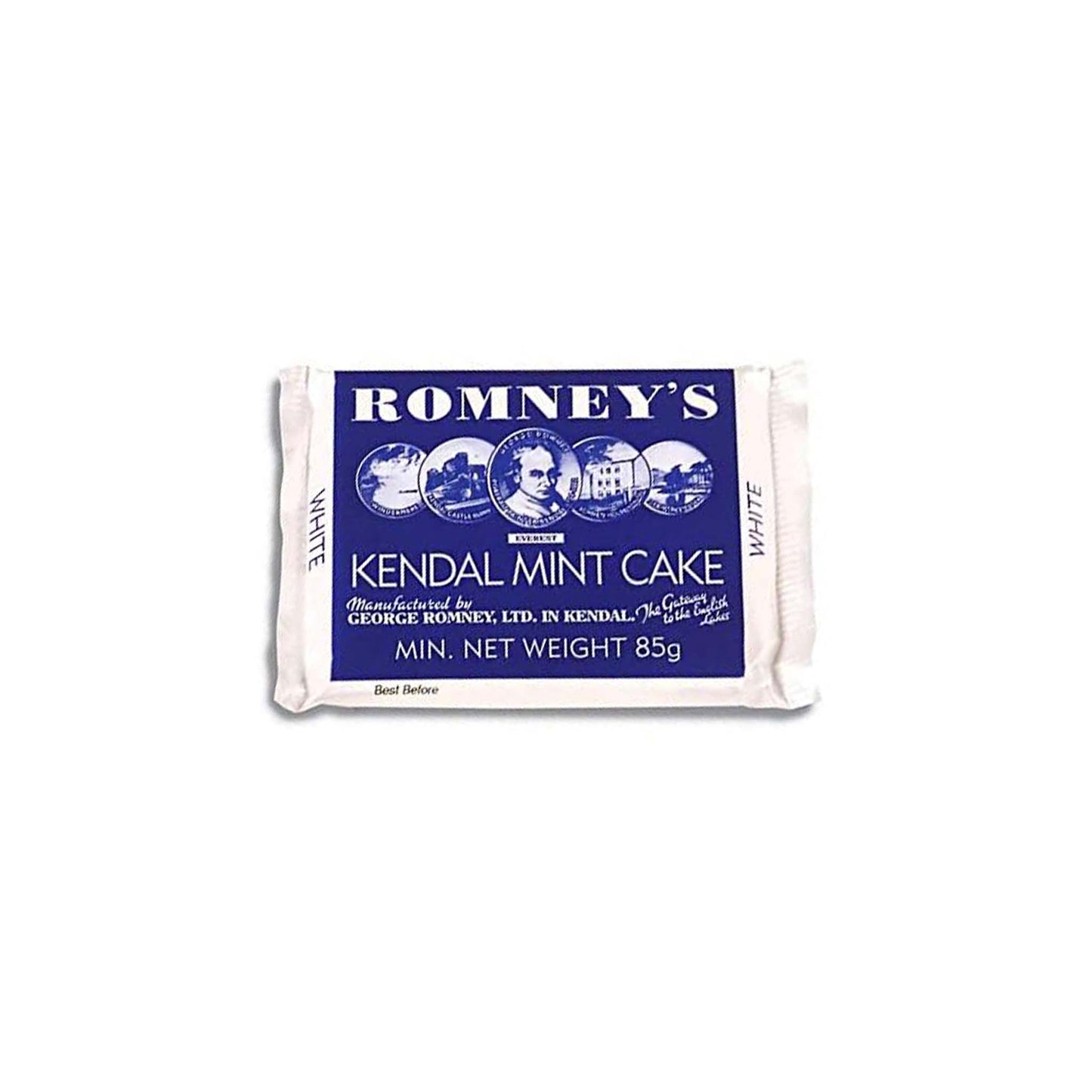 ROMNEY'S WHITE KENDAL MINT CAKE 3oz