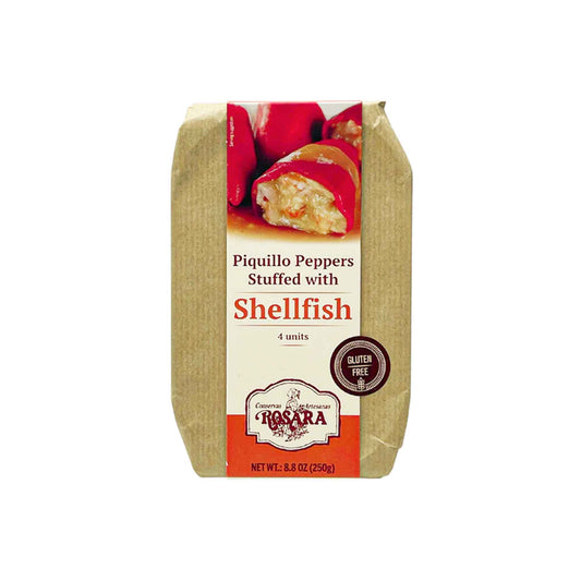 ROSARA GLUTEN FREE PIQUILLO PEPPERS STUFFED WITH SHELLFISH 250g