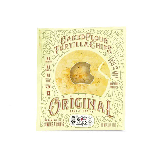 ROSE SISTERS BAKED FLOUR SAVORY TORTILLA CHIPS 4.33oz
