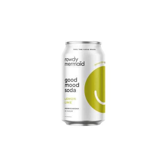 ROWDY MERMAID GOOD MOOD SODA LEMON LIME 12oz