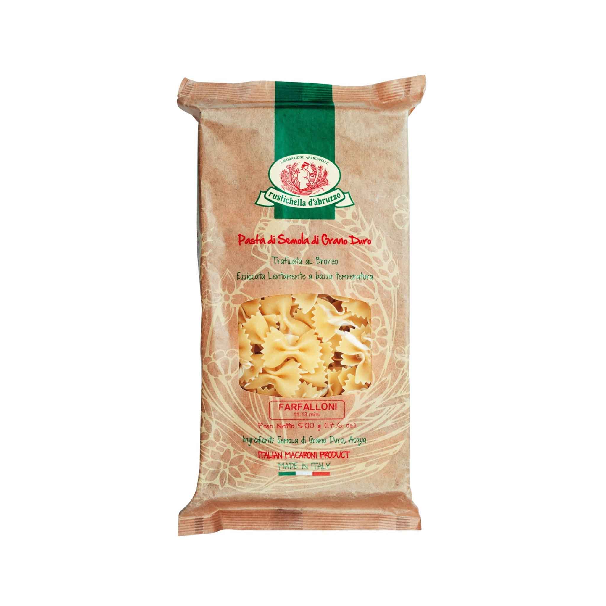 Italian Pasta Rustichella D'Abruzzo Rigatoni 500g - Bronze Cut Pasta ...