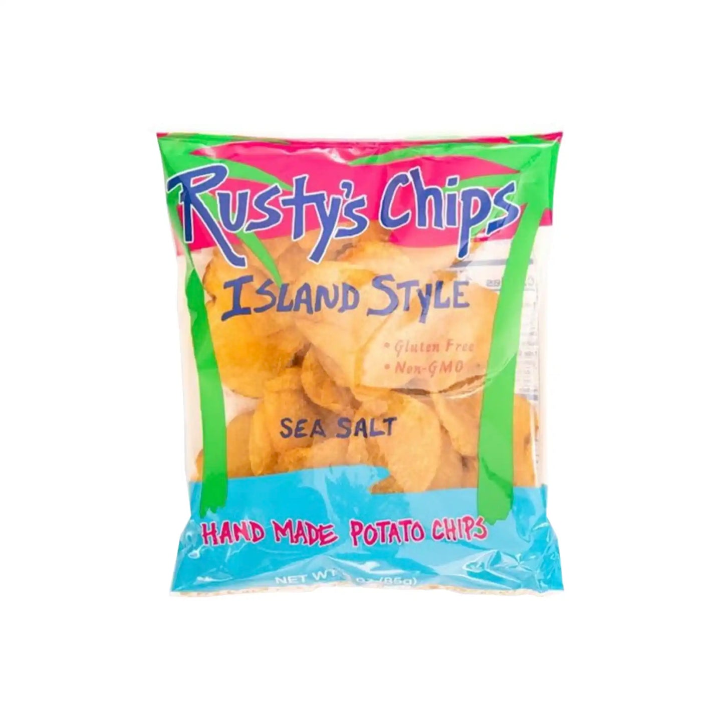 RUSTY'S SEA SALT POTATO CHIPS 3oz
