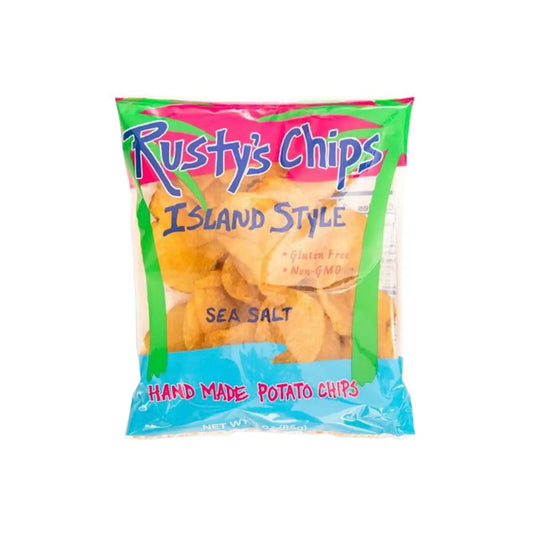 RUSTY'S SEA SALT POTATO CHIPS 3oz