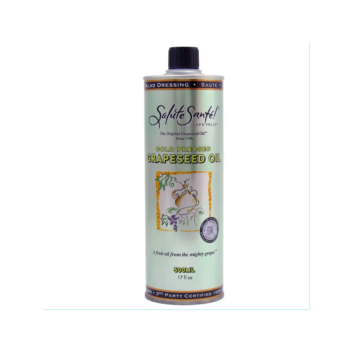 SALUTE SANTE GRAPESEED OIL CAN 17oz