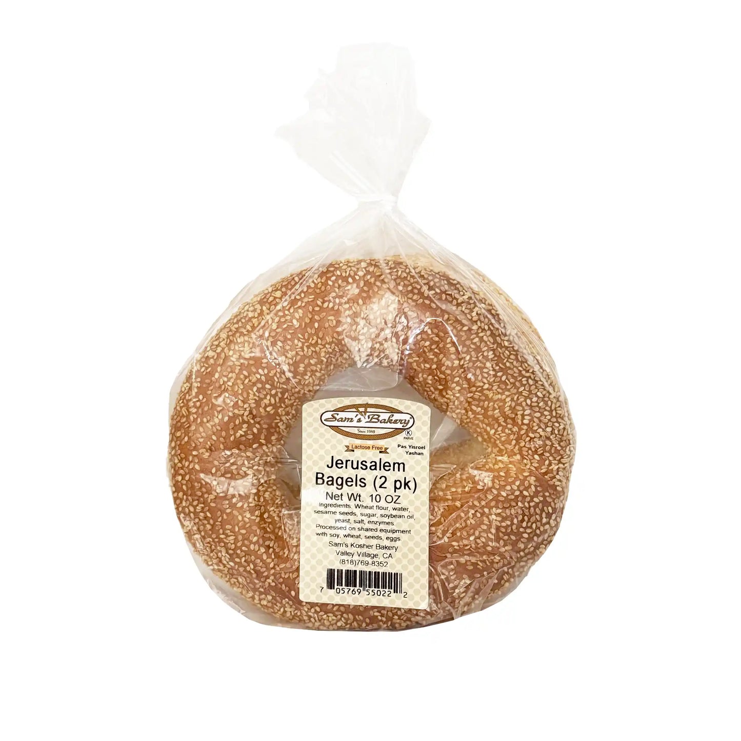 SAM'S BAKERY KOSHER JERUSALEM BAGELS 10oz