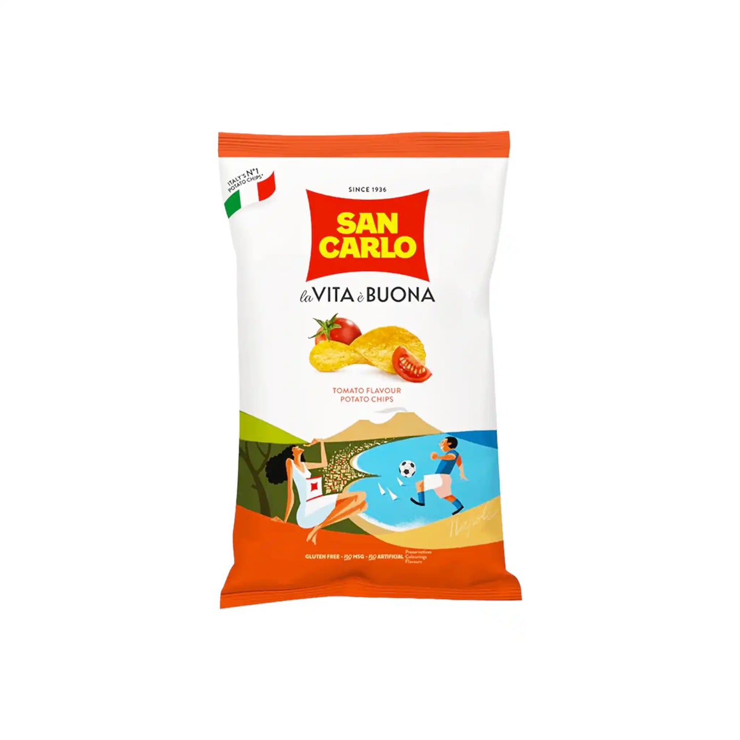 SAN CARLO TOMATO POTATO CHIPS 50g