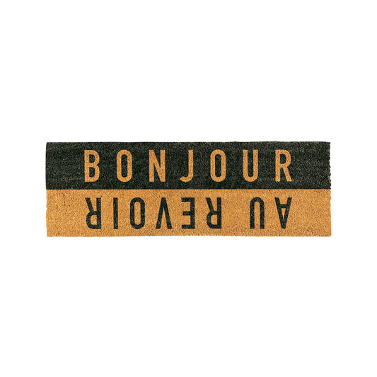 SANTA BARBARA DESIGN STUDIO "BONJOUR AU REVOIR" DOORMAT
