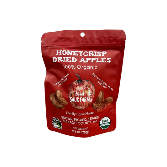 SAUK FARM HONEYCRISP ORGANIC DRIED APPLES 1oz