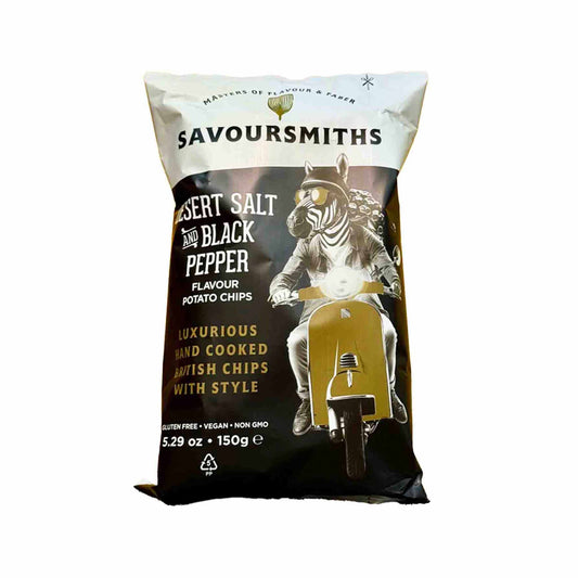 SAVOURSMITHS DESERT SALT & PEPPER CHIPS 5.29oz
