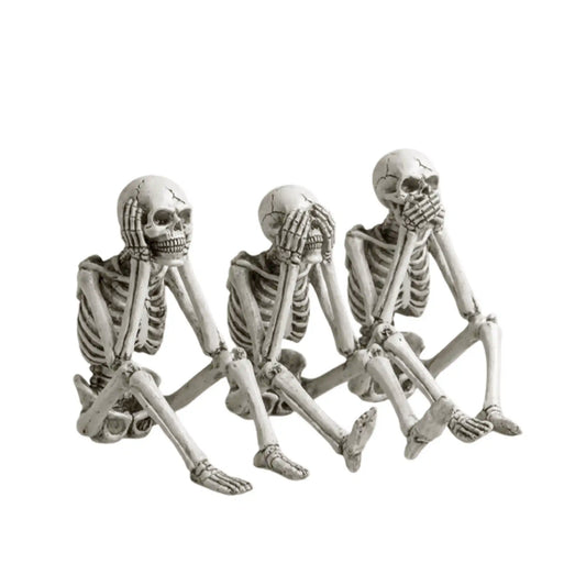 SEE NO EVIL HEAR NO EVIL SPEAK NO EVIL SKELETONS