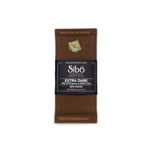 SIBO EXTRA DARK CHOCOLATE BAR 82% 50g