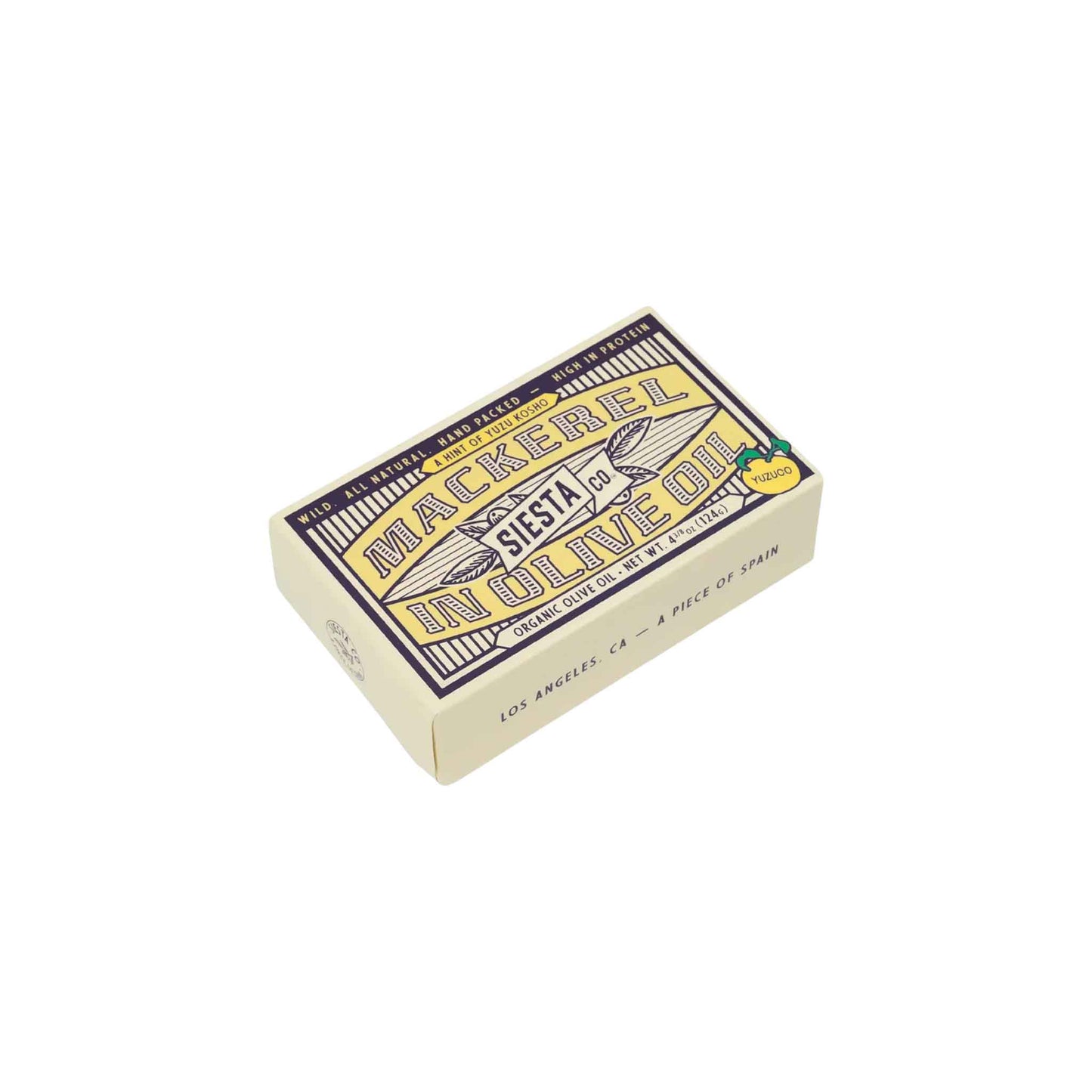 SIESTA MACKEREL IN YUZU OLIVE OIL 124g