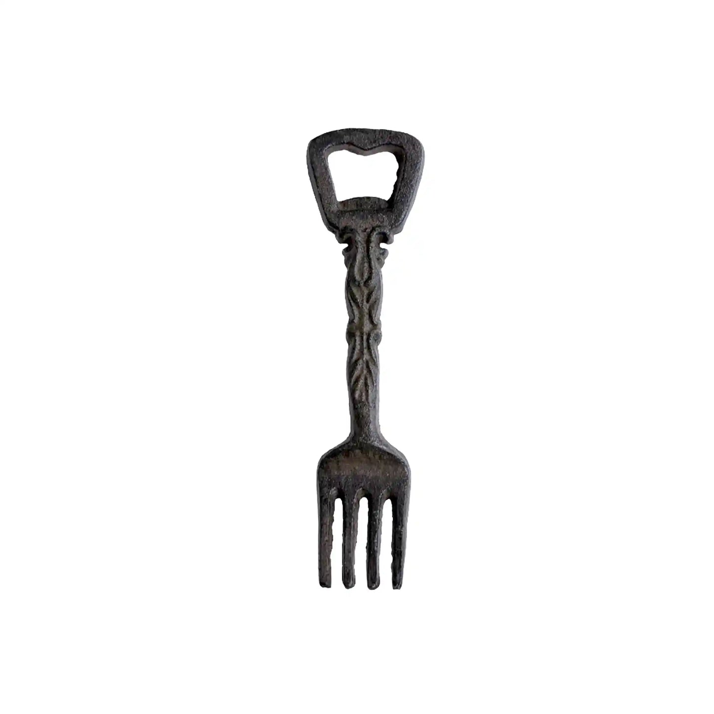 SILVER TREE VINTAGE FORK BOTTLE OPENER CAST IRON