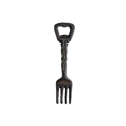 SILVER TREE VINTAGE FORK BOTTLE OPENER CAST IRON