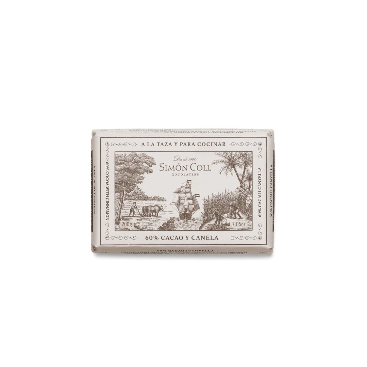 SIMON COLL CINNAMON HOT CHOCOLATE 60% 7oz