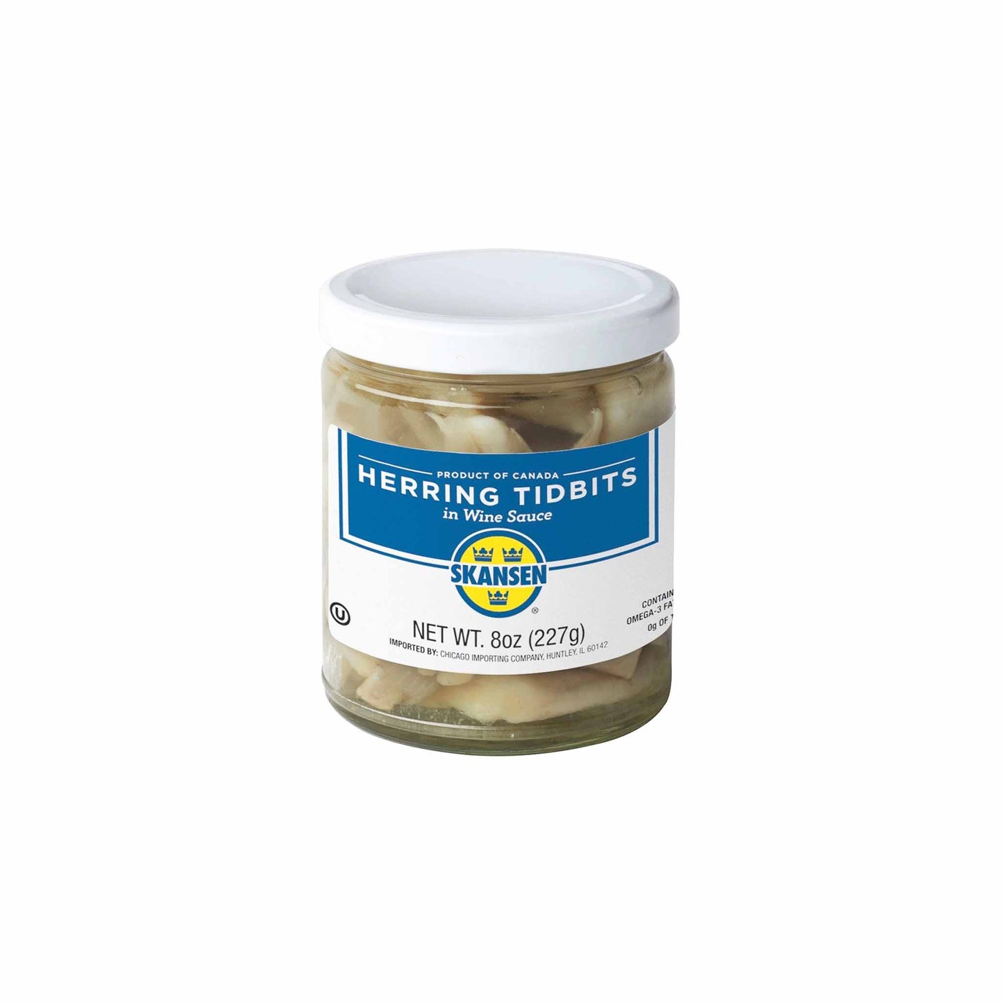 SKANSEN HERRING TIDBITS IN WINE SAUCE 8oz