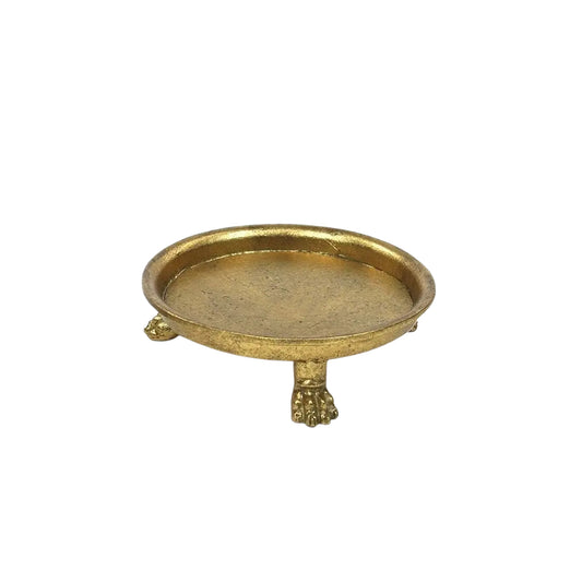 GOLDEN CLAW FOOT DISH SMALL