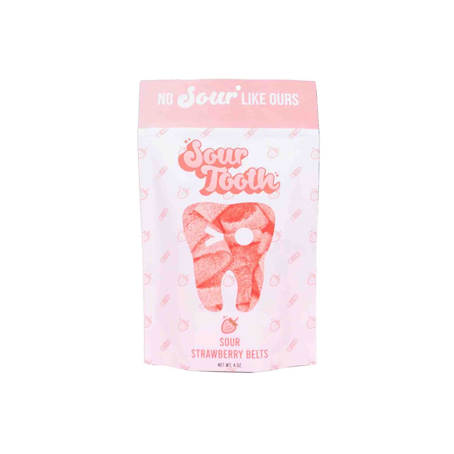 SOUR TOOTH STRAWBERRY BELTS 4oz