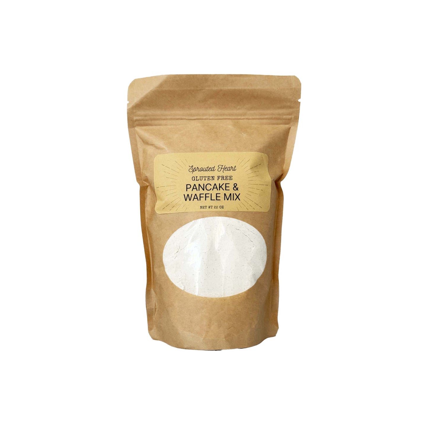 SPROUTED HEART GLUTEN FREE PANCAKE & WAFFLE MIX 22oz