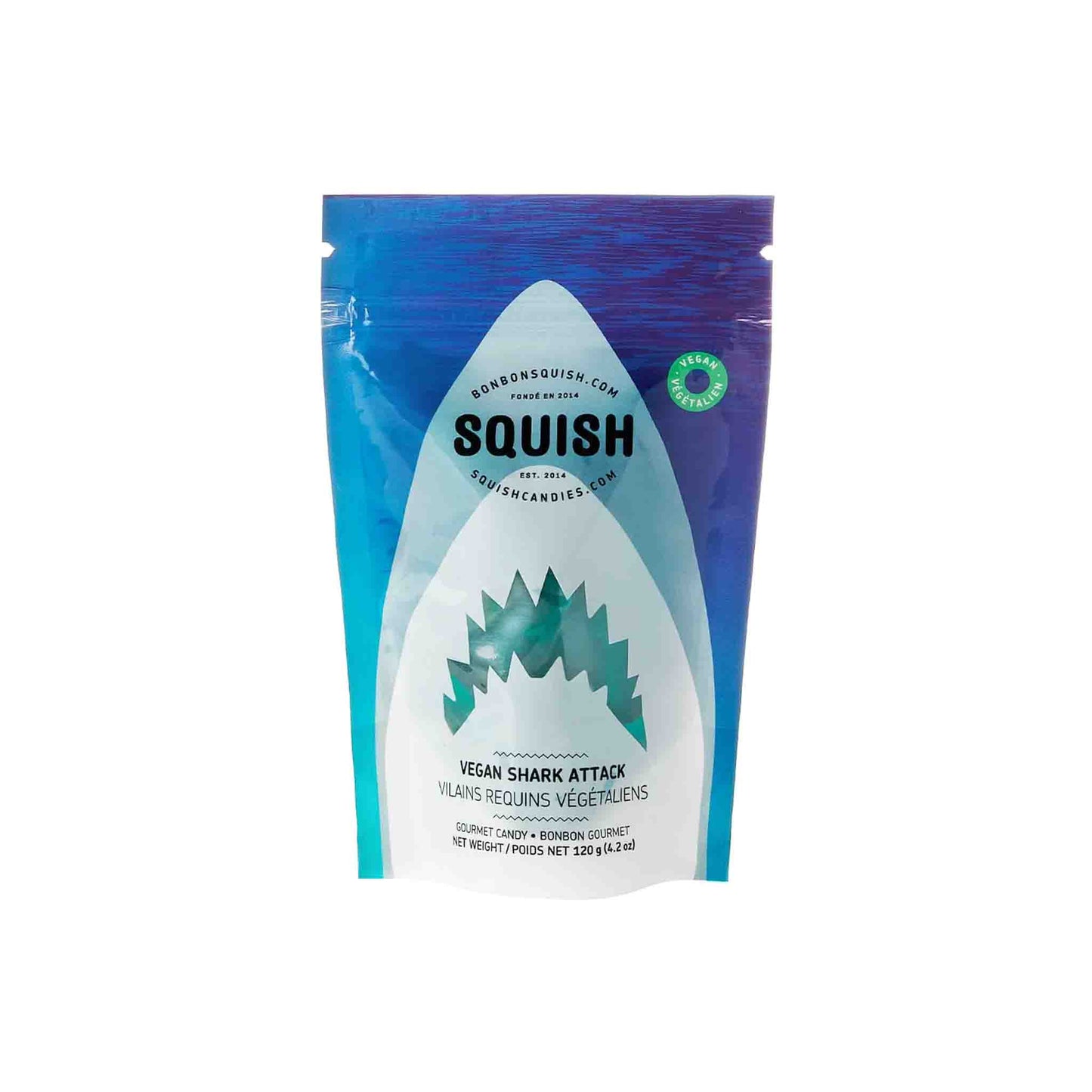 SQUISH SHARK ATTACK VEGAN GUMMIES 120g