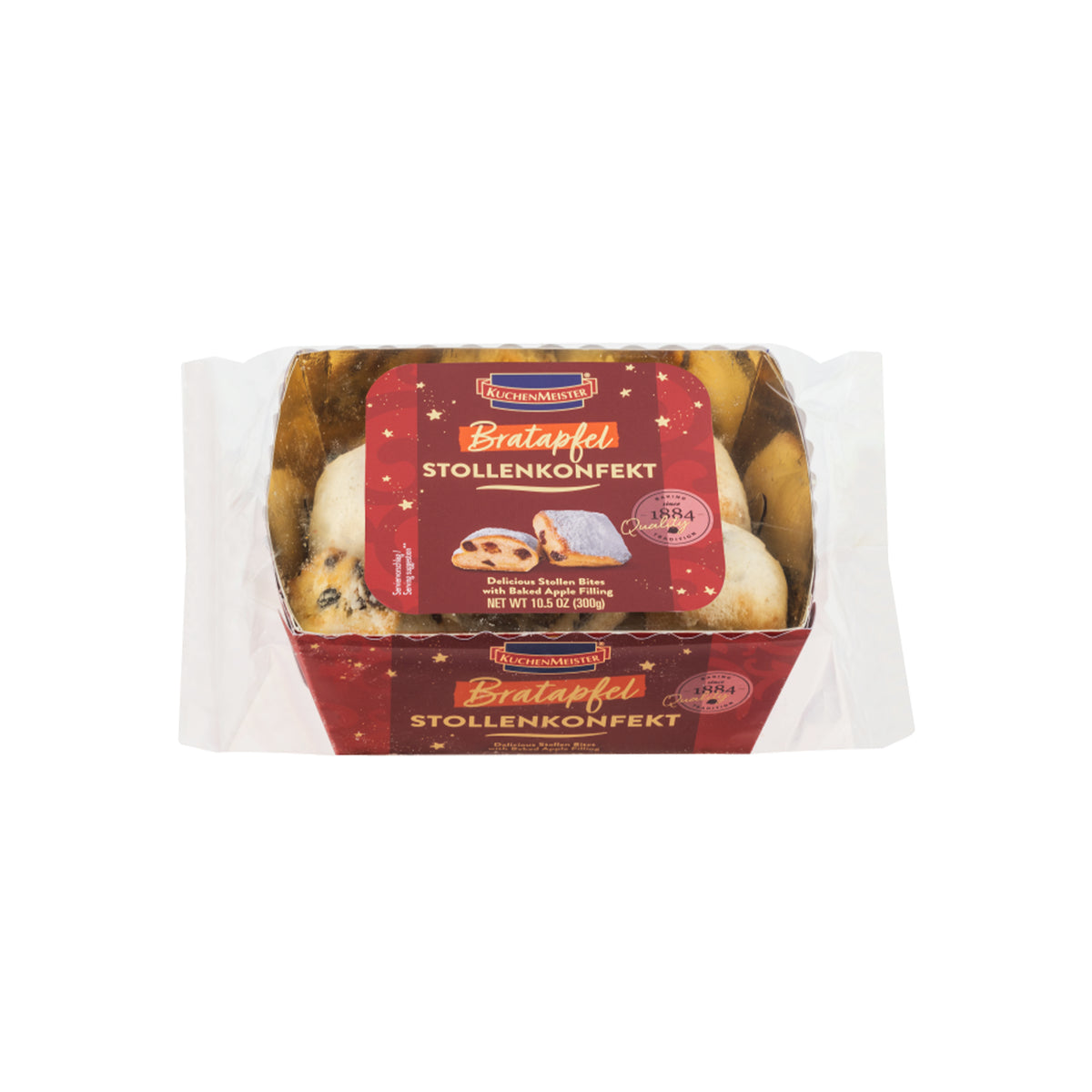 KUCHENMEISTER BRATAPFEL STOLLENKONFEKT 350g