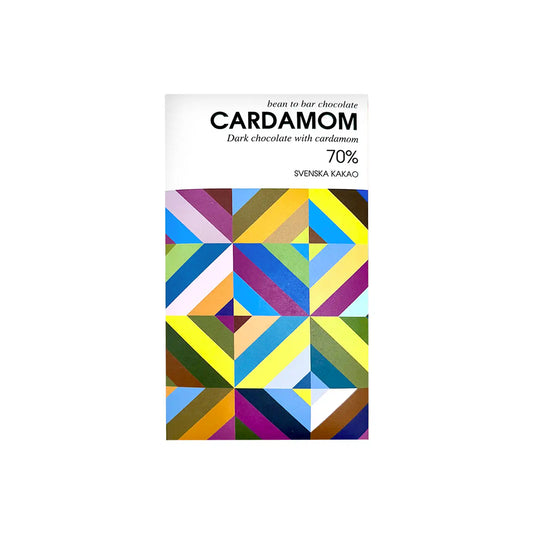 SVENSKA KAKAO 70% DARK CHOCOLATE WITH CARDAMOM 50g