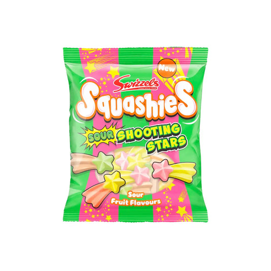 SWIZZELS SQUASHIES SOUR SHOOTING STARS GUMMIES 100g