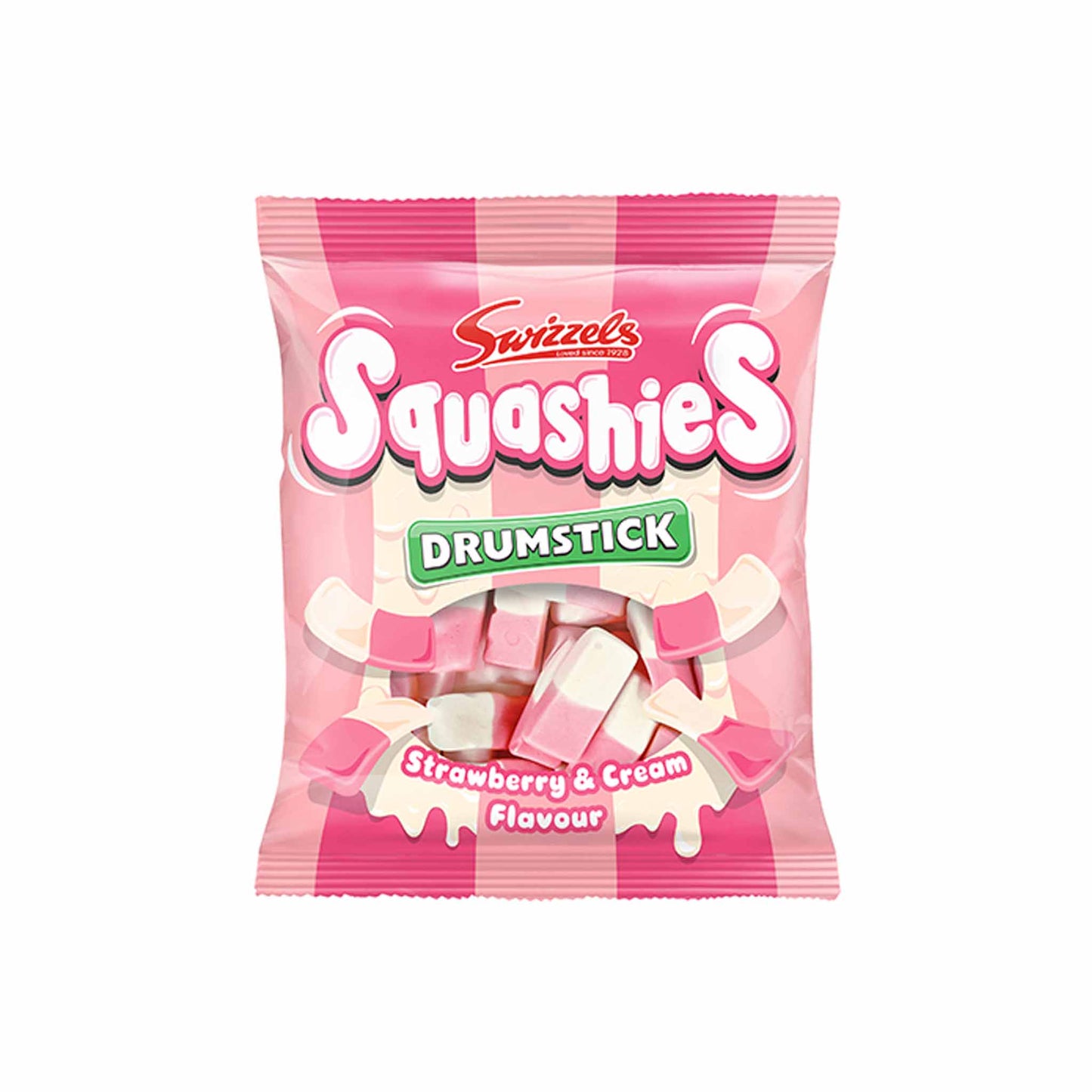 SWIZZELS SQUASHIES STRAWBERRY CREAM 140g