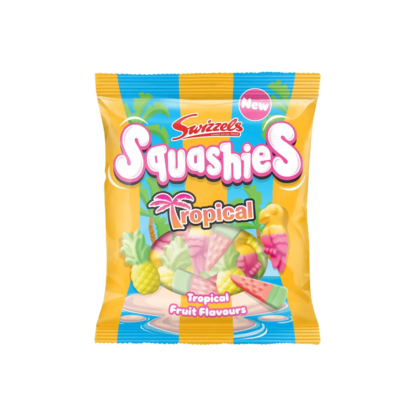 SWIZZELS SQUASHIES TROPICAL FRUIT GUMMIES 100g