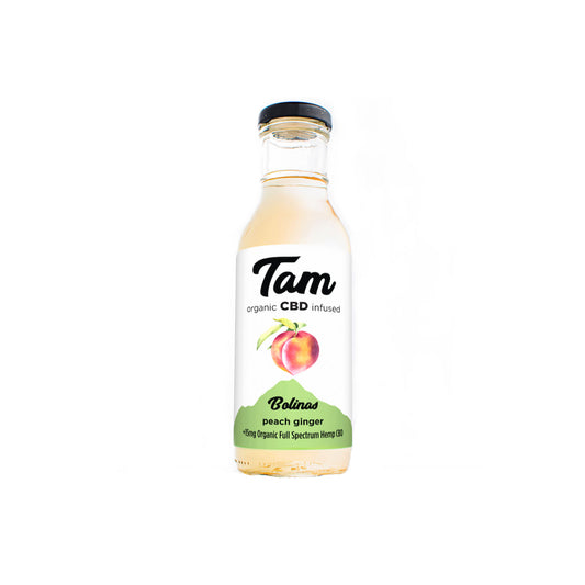 TAM BOLINAS PEACH GINGER WITH INFUSED CBD 12oz