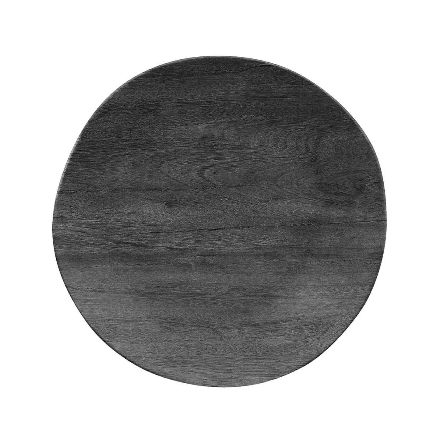 TARHONG FAUX REAL BLACKENED WOOD DINNER PLATE