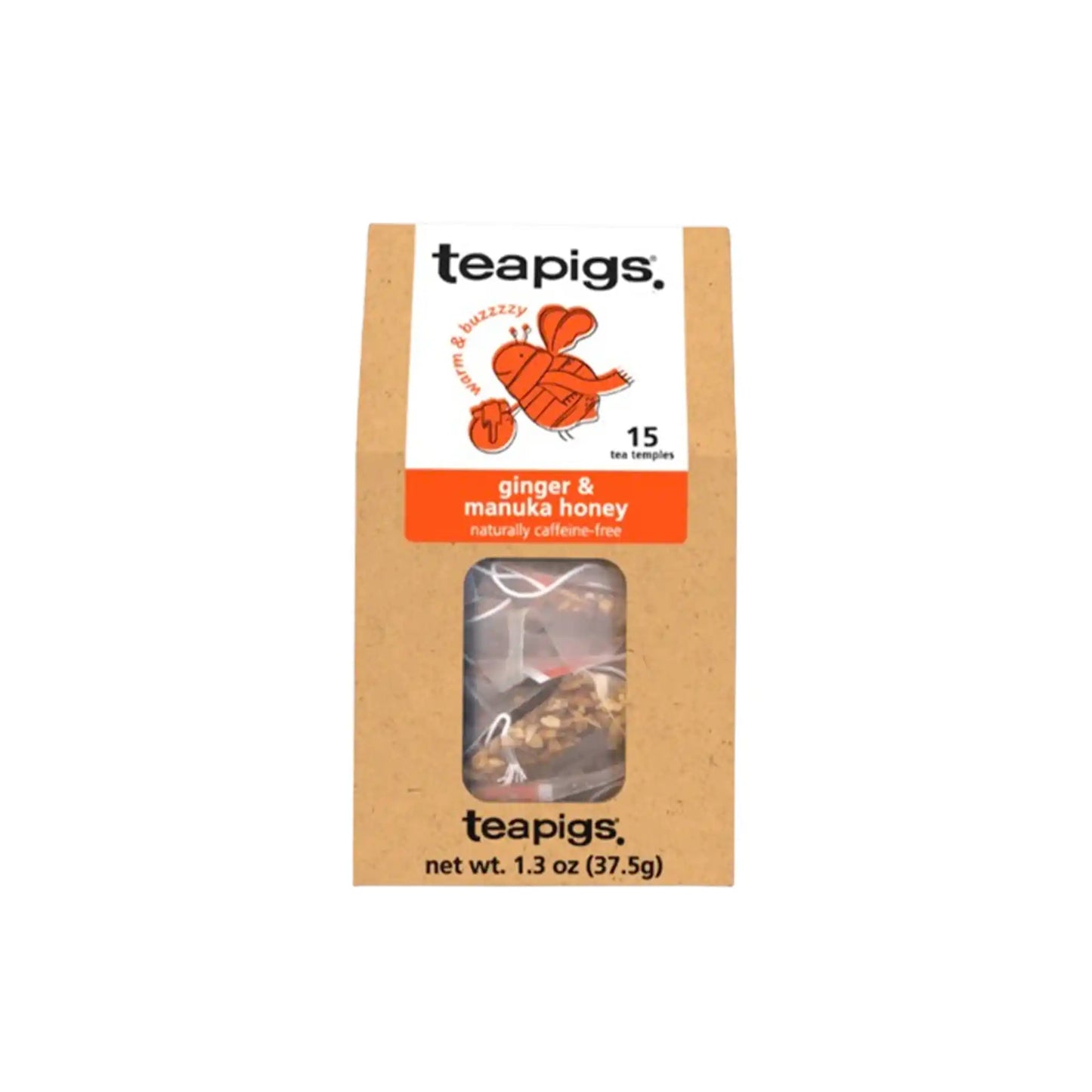 TEAPIGS GINGER & MANUKA 15ct 1.3oz