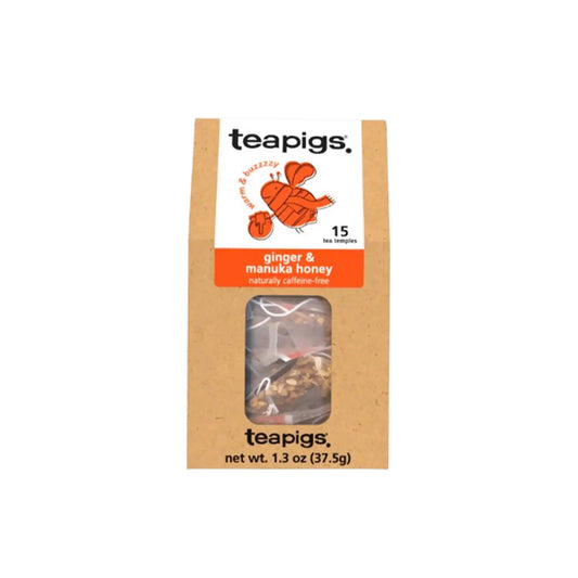 TEAPIGS GINGER & MANUKA 15ct 1.3oz