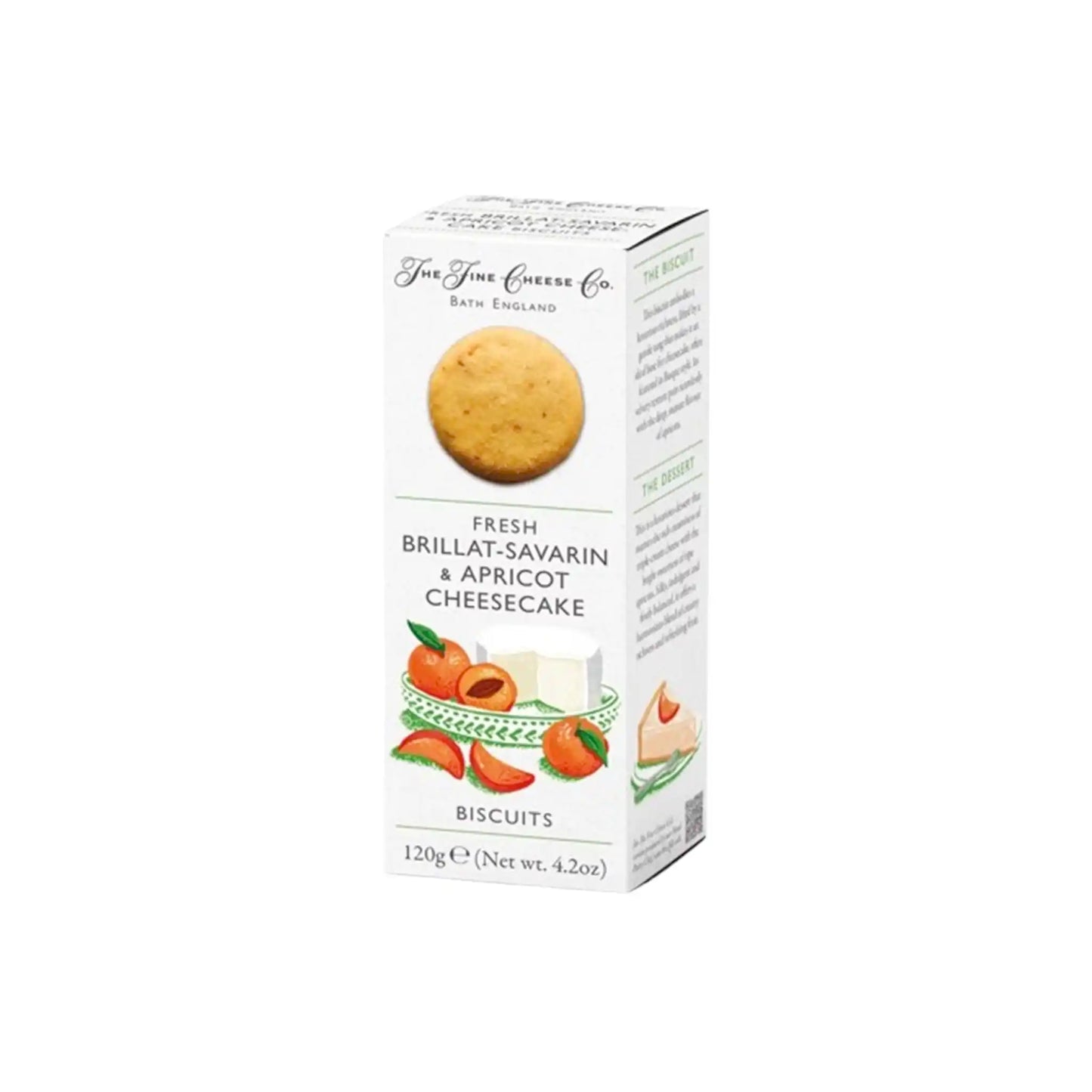 THE FINE CHEESE COMPANY BRILLAT SAVARIN APRICOT CHEESECAKE COOKIES 120g