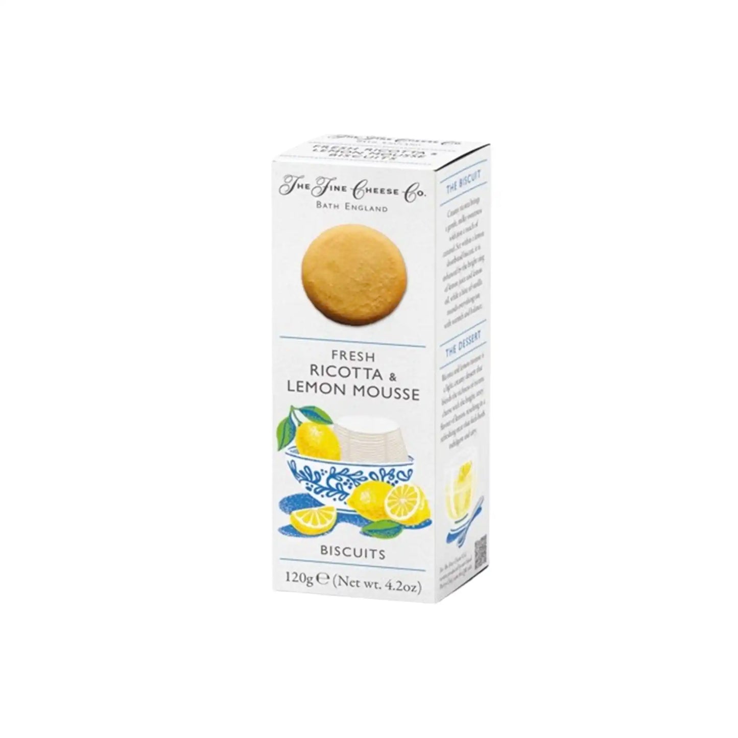 THE FINE CHEESE COMPANY RICOTTA LEMON MOUSSE COOKIES 120g