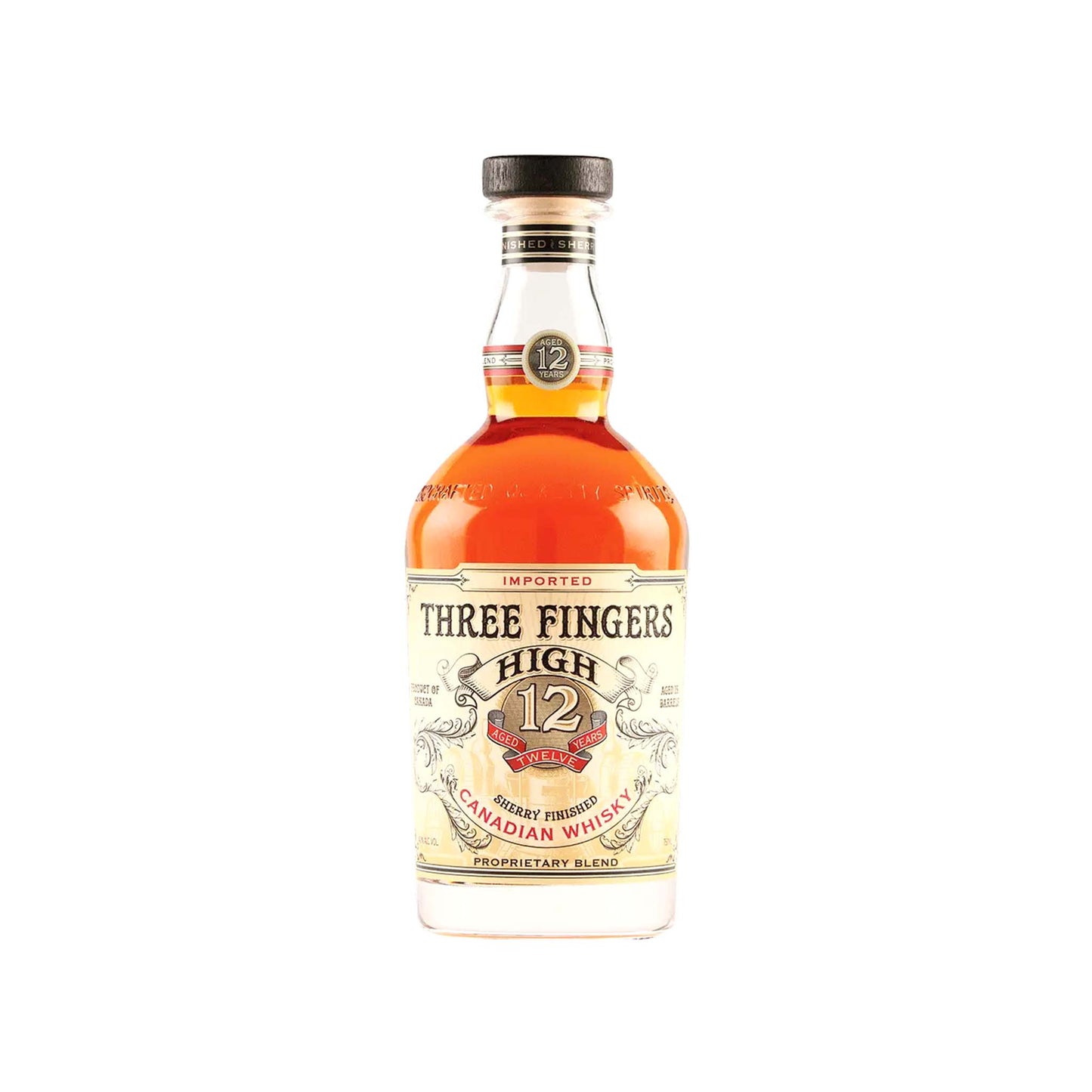 THREE FINGERS CANADIAN WHISKY AGED 12 YEARS 750ml