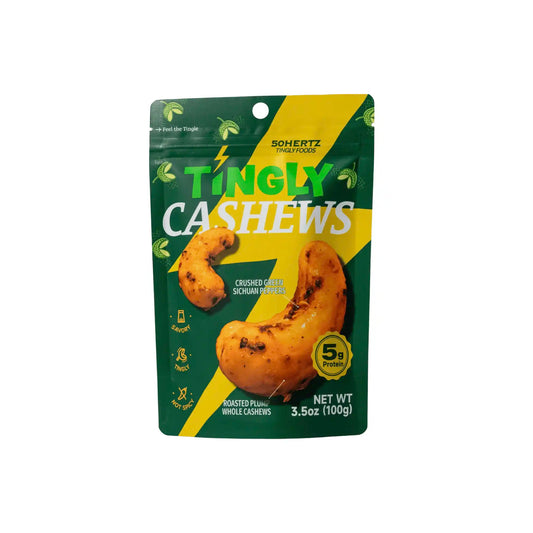 50HERTZ TINGLY SICHUAN CASHEWS 100g