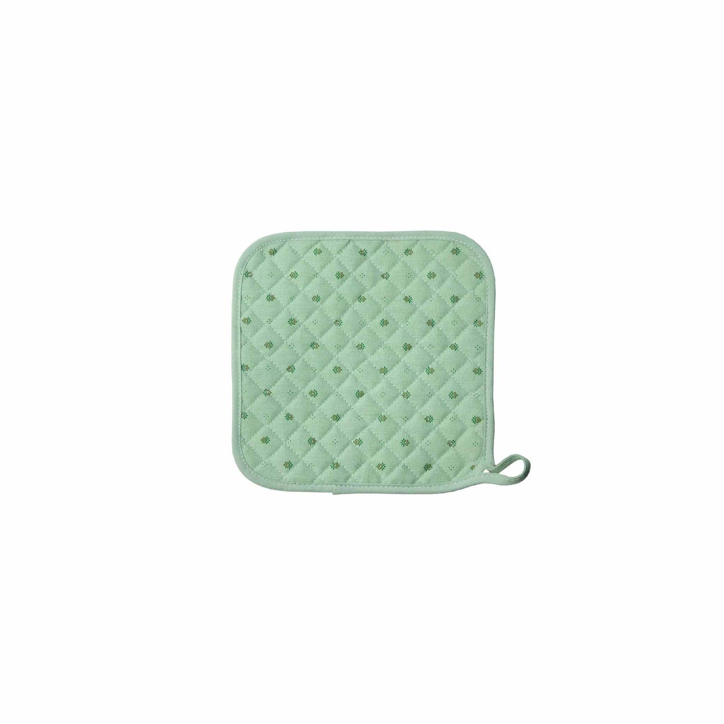 TISSUS TOSELLI CALISSON POTHOLDER - BIEGE/GREEN
