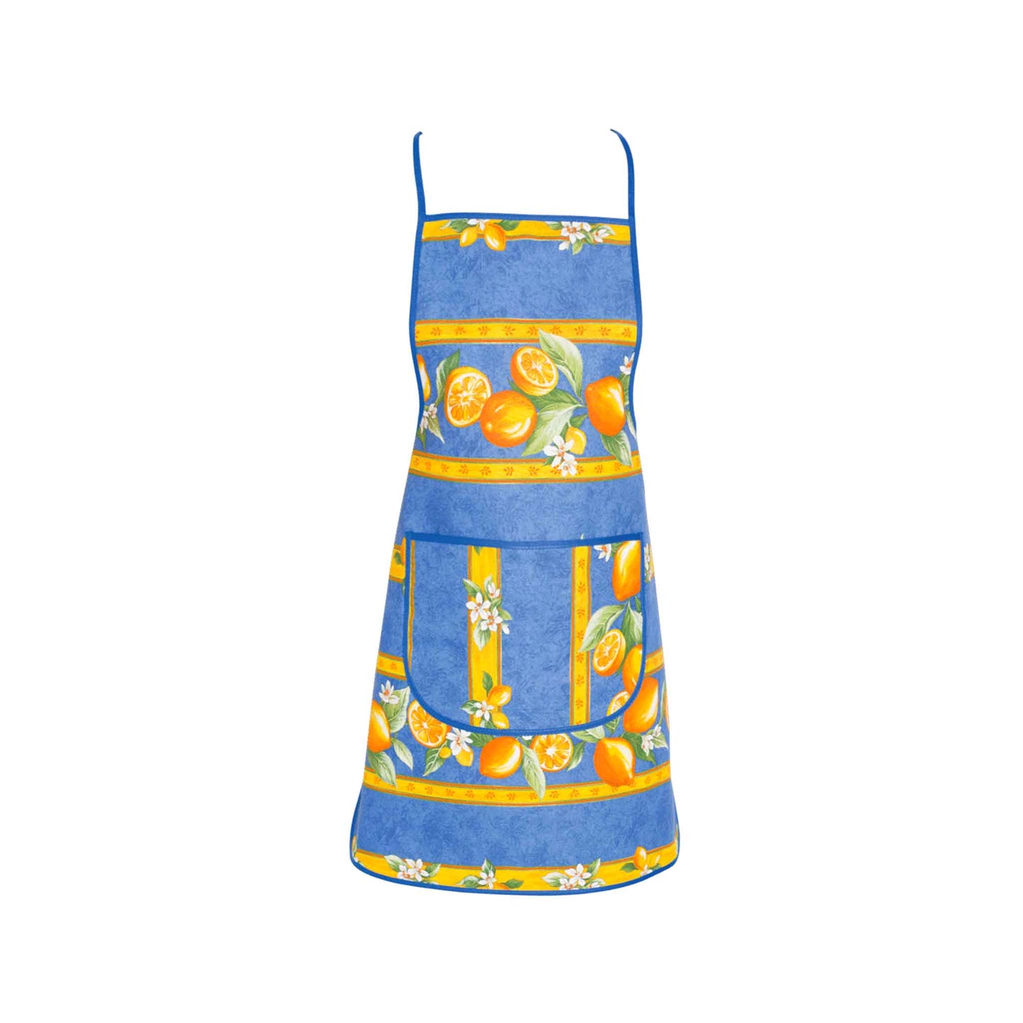 TISSUS TOSELLI CITRON APRON - BLUE