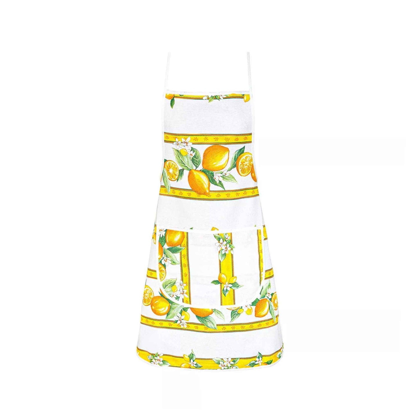 TISSUS TOSELLI CITRON APRON - WHITE