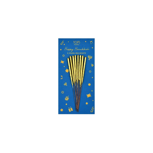 TOPS MALIBU GOLD SPARKLER CANDLE HANUKKAH MINI SET