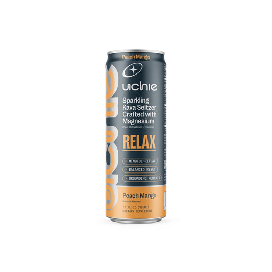 UCHIE RELAX PEACH MANGO KAVA SELTZER 12oz