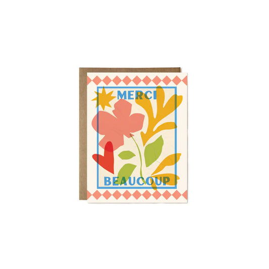 ULA BLOOM "MERCI BEAUCOUP" GREETING CARD