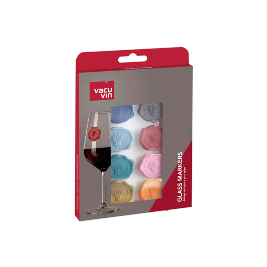 VACU VIN GRAPE GLASS MARKER SET OF 8