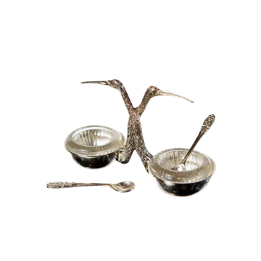 VAGABOND STORK SALT & PEPPER CELLAR