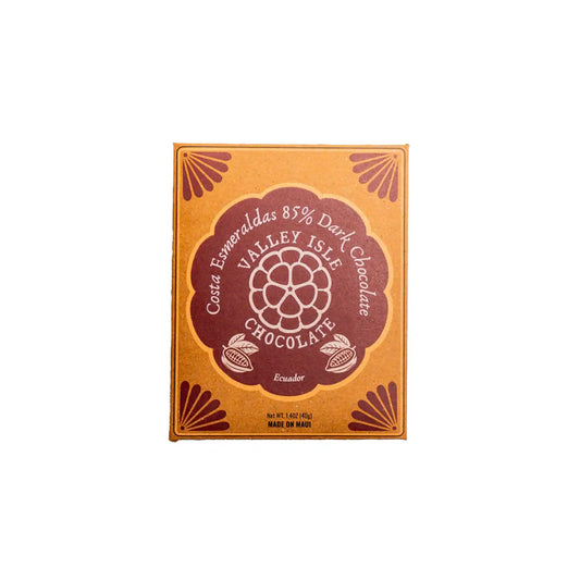 VALLEY ISLE COSTA ESMERALDAS 85% DARK CHOCOLATE 40g